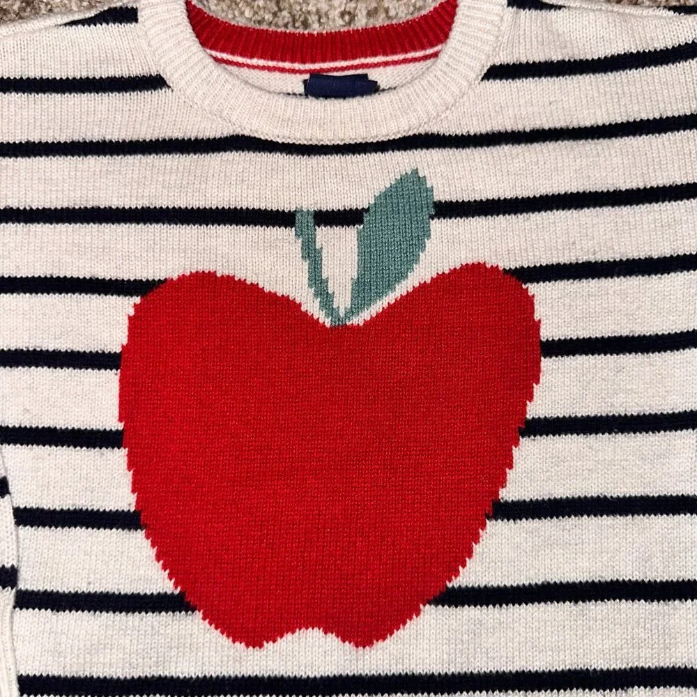 Baby Gap Striped Dress APPLE EUC 3T 3 years Red sweater long tunic